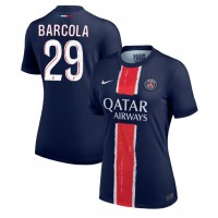 Camisa de Futebol Paris Saint-Germain Bradley Barcola #29 Equipamento Principal Mulheres 2024-25 Manga Curta